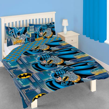 DC Batman Reversible Double Duvet Cover Bedding Set Extra Image 1